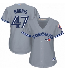 Womens Majestic Toronto Blue Jays 47 Jack Morris Replica Grey Road MLB Jersey Womens Majestic Toronto Blue Jays 47 Jack Morris Replica Grey Road MLB Jersey
