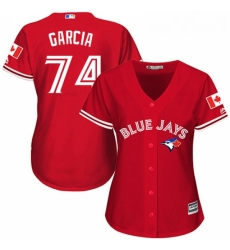Womens Majestic Toronto Blue Jays 74 Jaime Garcia Replica Scarlet Alternate MLB Jersey Womens Majestic Toronto Blue Jays 74 Jaime Garcia Replica Scarlet Alternate MLB Jersey