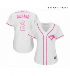 Womens Toronto Blue Jays 2 Clayton Richard Replica White Fashion Cool Base Baseball Jersey Womens Toronto Blue Jays 2 Clayton Richard Replica White Fashion Cool Base Baseball Jersey