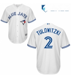 Youth Majestic Toronto Blue Jays 2 Troy Tulowitzki Replica White Home MLB Jersey Youth Majestic Toronto Blue Jays 2 Troy Tulowitzki Replica White Home MLB Jersey