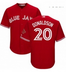 Youth Majestic Toronto Blue Jays 20 Josh Donaldson Authentic Scarlet Alternate MLB Jersey Youth Majestic Toronto Blue Jays 20 Josh Donaldson Authentic Scarlet Alternate MLB Jersey