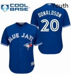 Youth Majestic Toronto Blue Jays 20 Josh Donaldson Replica Blue Alternate MLB Jersey Youth Majestic Toronto Blue Jays 20 Josh Donaldson Replica Blue Alternate MLB Jersey
