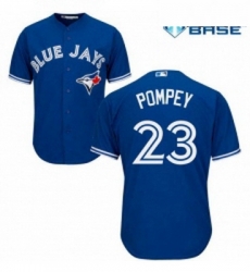 Youth Majestic Toronto Blue Jays 23 Dalton Pompey Replica Blue Alternate MLB Jersey Youth Majestic Toronto Blue Jays 23 Dalton Pompey Replica Blue Alternate MLB Jersey