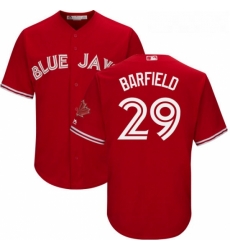 Youth Majestic Toronto Blue Jays 29 Jesse Barfield Replica Scarlet Alternate MLB Jersey Youth Majestic Toronto Blue Jays 29 Jesse Barfield Replica Scarlet Alternate MLB Jersey