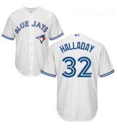 Youth Majestic Toronto Blue Jays 32 Roy Halladay Authentic White Home MLB Jersey Youth Majestic Toronto Blue Jays 32 Roy Halladay Authentic White Home MLB Jersey