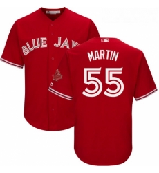 Youth Majestic Toronto Blue Jays 55 Russell Martin Authentic Scarlet Alternate MLB Jersey Youth Majestic Toronto Blue Jays 55 Russell Martin Authentic Scarlet Alternate MLB Jersey