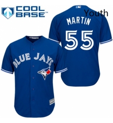 Youth Majestic Toronto Blue Jays 55 Russell Martin Replica Blue Alternate MLB Jersey Youth Majestic Toronto Blue Jays 55 Russell Martin Replica Blue Alternate MLB Jersey