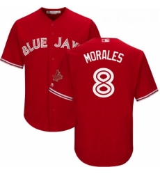 Youth Majestic Toronto Blue Jays 8 Kendrys Morales Authentic Scarlet Alternate MLB Jersey Youth Majestic Toronto Blue Jays 8 Kendrys Morales Authentic Scarlet Alternate MLB Jersey