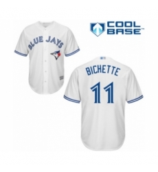 Youth Toronto Blue Jays #11 Bo Bichette Authentic White Home Baseball Player Jersey Youth Toronto Blue Jays #11 Bo Bichette Authentic White Home Baseball Player Jersey
