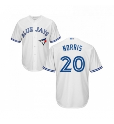 Youth Toronto Blue Jays 20 Bud Norris Replica White Home Baseball Jersey Youth Toronto Blue Jays 20 Bud Norris Replica White Home Baseball Jersey