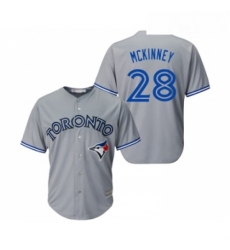 Youth Toronto Blue Jays 28 Billy McKinney Replica Grey Road Baseball Jersey Youth Toronto Blue Jays 28 Billy McKinney Replica Grey Road Baseball Jersey