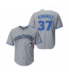 Youth Toronto Blue Jays 37 Teoscar Hernandez Replica Grey Road Baseball Jersey Youth Toronto Blue Jays 37 Teoscar Hernandez Replica Grey Road Baseball Jersey
