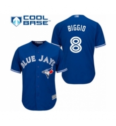 Youth Toronto Blue Jays #8 Cavan Biggio Authentic Blue Alternate Baseball Player Jersey Youth Toronto Blue Jays #8 Cavan Biggio Authentic Blue Alternate Baseball Player Jersey