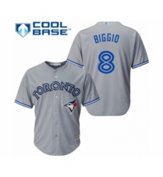 Youth Toronto Blue Jays #8 Cavan Biggio Authentic Grey Road Baseball Player Jersey Youth Toronto Blue Jays #8 Cavan Biggio Authentic Grey Road Baseball Player Jersey