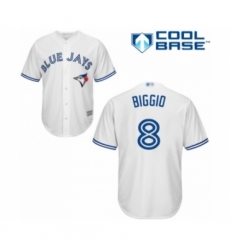 Youth Toronto Blue Jays #8 Cavan Biggio Authentic White Home Baseball Player Jersey Youth Toronto Blue Jays #8 Cavan Biggio Authentic White Home Baseball Player Jersey