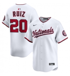 Men Washington Nationals 20 Keibert Ruiz White 2025 Home Limited Stitched Baseball Jersey Men Washington Nationals 20 Keibert Ruiz White 2025 Home Limited Stitched Baseball Jersey
