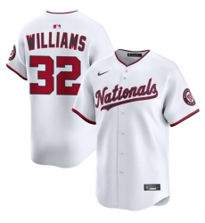 Men Washington Nationals 32 Trevor Williams White 2025 Home Limited Stitched Baseball Jersey Men Washington Nationals 32 Trevor Williams White 2025 Home Limited Stitched Baseball Jersey