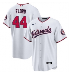 Men Washington Nationals 44 Dylan Floro White Cool Base Stitched Baseball Jersey Men Washington Nationals 44 Dylan Floro White Cool Base Stitched Baseball Jersey