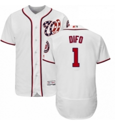 Mens Majestic Washington Nationals 1 Wilmer Difo White Home Flex Base Authentic Collection MLB Jersey Mens Majestic Washington Nationals 1 Wilmer Difo White Home Flex Base Authentic Collection MLB Jersey