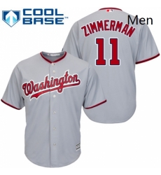 Mens Majestic Washington Nationals 11 Ryan Zimmerman Replica Grey Road Cool Base MLB Jersey Mens Majestic Washington Nationals 11 Ryan Zimmerman Replica Grey Road Cool Base MLB Jersey