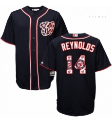 Mens Majestic Washington Nationals 14 Mark Reynolds Authentic Navy Blue Team Logo Fashion Cool Base MLB Jersey Mens Majestic Washington Nationals 14 Mark Reynolds Authentic Navy Blue Team Logo Fashion Cool Base MLB Jersey