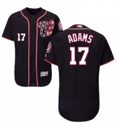 Mens Majestic Washington Nationals 17 Matt Adams Navy Blue Alternate Flex Base Authentic Collection MLB Jersey Mens Majestic Washington Nationals 17 Matt Adams Navy Blue Alternate Flex Base Authentic Collection MLB Jersey