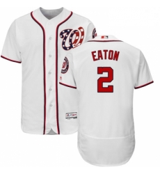 Mens Majestic Washington Nationals 2 Adam Eaton White Home FLex Base MLB Jersey Mens Majestic Washington Nationals 2 Adam Eaton White Home FLex Base MLB Jersey