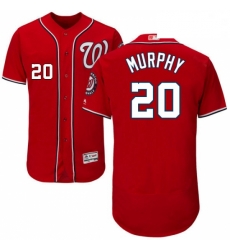 Mens Majestic Washington Nationals 20 Daniel Murphy Red Alternate Flex Base Authentic Collection MLB Jersey Mens Majestic Washington Nationals 20 Daniel Murphy Red Alternate Flex Base Authentic Collection MLB Jersey