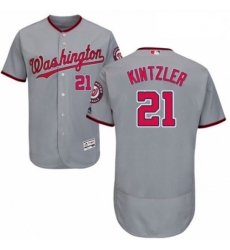 Mens Majestic Washington Nationals 21 Brandon Kintzler Grey Road Flex Base Authentic Collection MLB Jersey Mens Majestic Washington Nationals 21 Brandon Kintzler Grey Road Flex Base Authentic Collection MLB Jersey