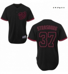 Mens Majestic Washington Nationals 37 Stephen Strasburg Authentic Black Fashion MLB Jersey Mens Majestic Washington Nationals 37 Stephen Strasburg Authentic Black Fashion MLB Jersey