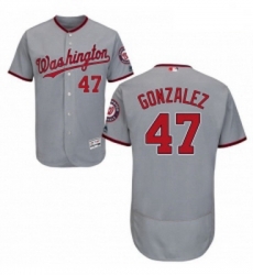 Mens Majestic Washington Nationals 47 Gio Gonzalez Grey Road Flex Base Authentic Collection MLB Jersey Mens Majestic Washington Nationals 47 Gio Gonzalez Grey Road Flex Base Authentic Collection MLB Jersey
