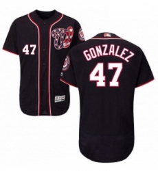 Mens Majestic Washington Nationals 47 Gio Gonzalez Navy Blue Alternate Flex Base Authentic Collection MLB Jersey Mens Majestic Washington Nationals 47 Gio Gonzalez Navy Blue Alternate Flex Base Authentic Collection MLB Jersey
