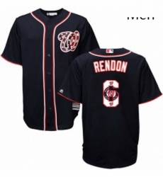 Mens Majestic Washington Nationals 6 Anthony Rendon Authentic Navy Blue Team Logo Fashion Cool Base MLB Jersey Mens Majestic Washington Nationals 6 Anthony Rendon Authentic Navy Blue Team Logo Fashion Cool Base MLB Jersey