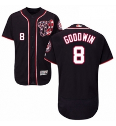 Mens Majestic Washington Nationals 8 Brian Goodwin Navy Blue Alternate Flex Base Authentic Collection MLB Jersey Mens Majestic Washington Nationals 8 Brian Goodwin Navy Blue Alternate Flex Base Authentic Collection MLB Jersey