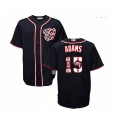 Mens Washington Nationals 15 Matt Adams Authentic Navy Blue Team Logo Fashion Cool Base Baseball Jersey Mens Washington Nationals 15 Matt Adams Authentic Navy Blue Team Logo Fashion Cool Base Baseball Jersey