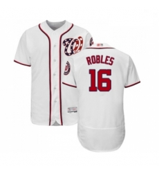 Mens Washington Nationals 16 Victor Robles White Home Flex Base Authentic Collection Baseball Jersey Mens Washington Nationals 16 Victor Robles White Home Flex Base Authentic Collection Baseball Jersey