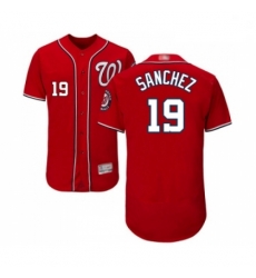 Mens Washington Nationals 19 Anibal Sanchez Red Alternate Flex Base Authentic Collection Baseball Jersey Mens Washington Nationals 19 Anibal Sanchez Red Alternate Flex Base Authentic Collection Baseball Jersey