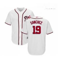 Mens Washington Nationals 19 Anibal Sanchez Replica White Home Cool Base Baseball Jersey Mens Washington Nationals 19 Anibal Sanchez Replica White Home Cool Base Baseball Jersey