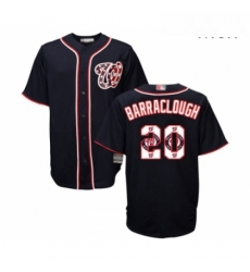 Mens Washington Nationals 20 Kyle Barraclough Authentic Navy Blue Team Logo Fashion Cool Base Baseball Jersey Mens Washington Nationals 20 Kyle Barraclough Authentic Navy Blue Team Logo Fashion Cool Base Baseball Jersey