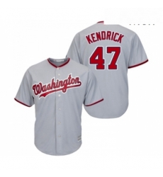 Mens Washington Nationals 47 Howie Kendrick Replica Grey Road Cool Base Baseball Jersey Mens Washington Nationals 47 Howie Kendrick Replica Grey Road Cool Base Baseball Jersey