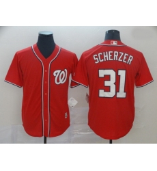 Nationals 31 Max Scherzer Red Cool Base Jersey Nationals 31 Max Scherzer Red Cool Base Jersey
