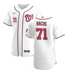 Washington Nationals 71 Dakota Bacus Men Nike White Home 2020 Authentic Player MLB Jersey Washington Nationals 71 Dakota Bacus Men Nike White Home 2020 Authentic Player MLB Jersey