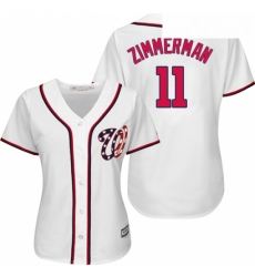 Womens Majestic Washington Nationals 11 Ryan Zimmerman Replica White Home Cool Base MLB Jersey Womens Majestic Washington Nationals 11 Ryan Zimmerman Replica White Home Cool Base MLB Jersey