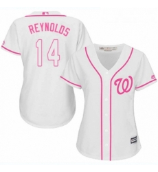 Womens Majestic Washington Nationals 14 Mark Reynolds Authentic White Fashion Cool Base MLB Jersey Womens Majestic Washington Nationals 14 Mark Reynolds Authentic White Fashion Cool Base MLB Jersey
