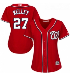 Womens Majestic Washington Nationals 27 Shawn Kelley Replica Red Alternate 1 Cool Base MLB Jersey Womens Majestic Washington Nationals 27 Shawn Kelley Replica Red Alternate 1 Cool Base MLB Jersey