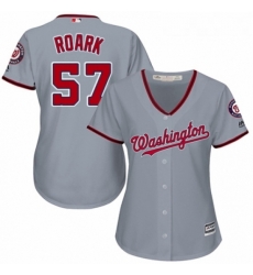 Womens Majestic Washington Nationals 57 Tanner Roark Replica Grey Road Cool Base MLB Jersey Womens Majestic Washington Nationals 57 Tanner Roark Replica Grey Road Cool Base MLB Jersey
