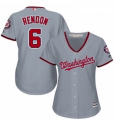 Womens Majestic Washington Nationals 6 Anthony Rendon Replica Grey Road Cool Base MLB Jersey Womens Majestic Washington Nationals 6 Anthony Rendon Replica Grey Road Cool Base MLB Jersey