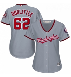 Womens Majestic Washington Nationals 62 Sean Doolittle Replica Grey Road Cool Base MLB Jersey Womens Majestic Washington Nationals 62 Sean Doolittle Replica Grey Road Cool Base MLB Jersey