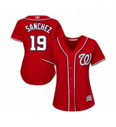 Womens Washington Nationals 19 Anibal Sanchez Replica Red Alternate 1 Cool Base Baseball Jersey Womens Washington Nationals 19 Anibal Sanchez Replica Red Alternate 1 Cool Base Baseball Jersey