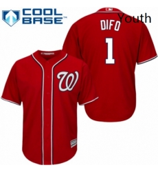 Youth Majestic Washington Nationals 1 Wilmer Difo Authentic Red Alternate 1 Cool Base MLB Jersey Youth Majestic Washington Nationals 1 Wilmer Difo Authentic Red Alternate 1 Cool Base MLB Jersey